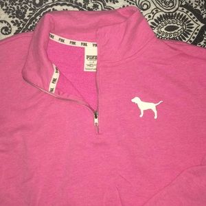 SOLD!!! Light pink VS PINK quarter zip